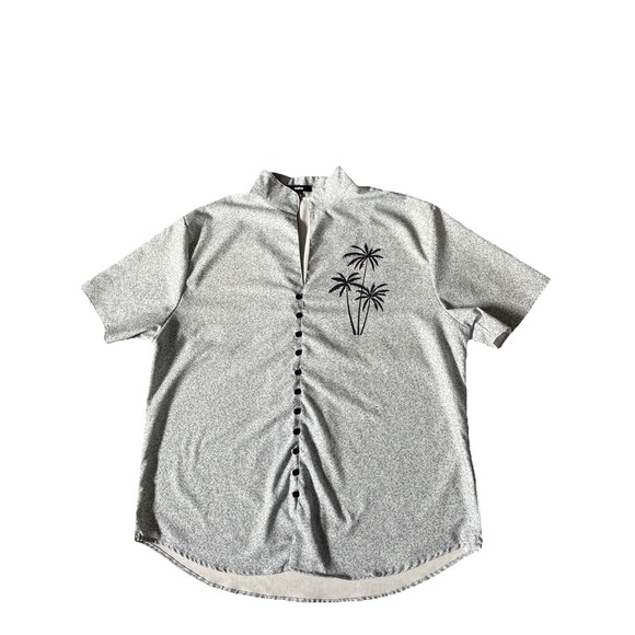 ouku Other - Ouku 2XL Hawaiian / Golf Shirt Men's Palm Trees Short Sleeve Polyester Cruise